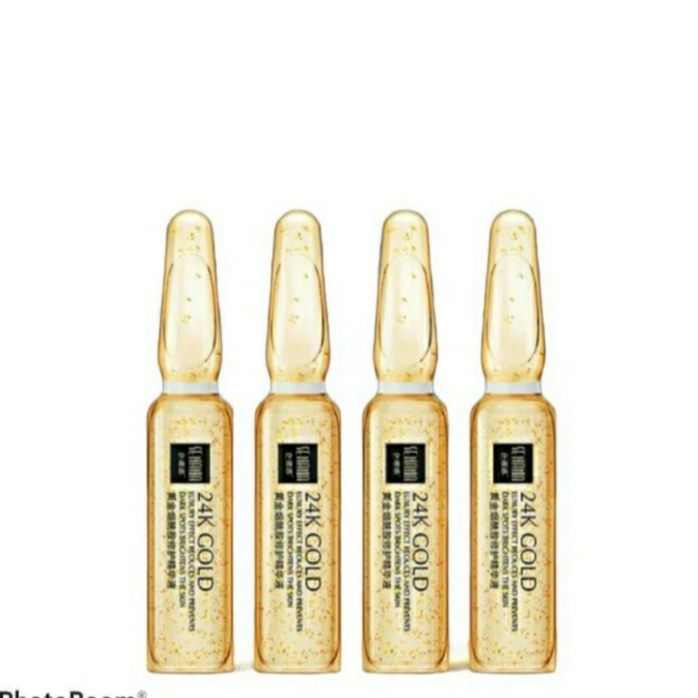 Senana 24k Gold nicotian Repair essence face serum skincare 3 pack nib sealed